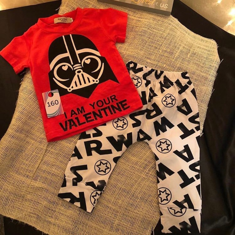 Infant/toddler valentine pajama set STARWARS